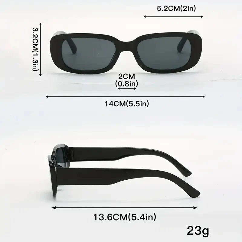 2PCS SMALL SQUARE FASHION GLASSES FOR WOMEN & MEN