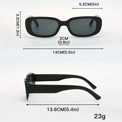 2PCS SMALL SQUARE FASHION GLASSES FOR WOMEN & MEN