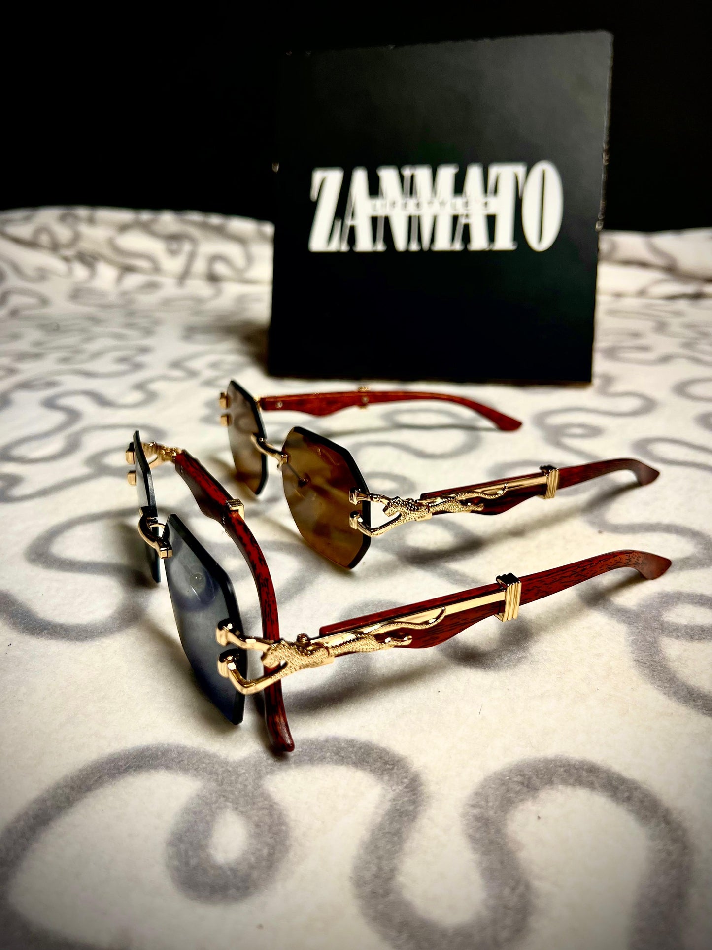 CUT WOOD LEOPARD (DEAL) SUNGLASSES