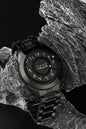 LUXURY SABR ARABIC NUMERAL BLACK STEEL WATCH