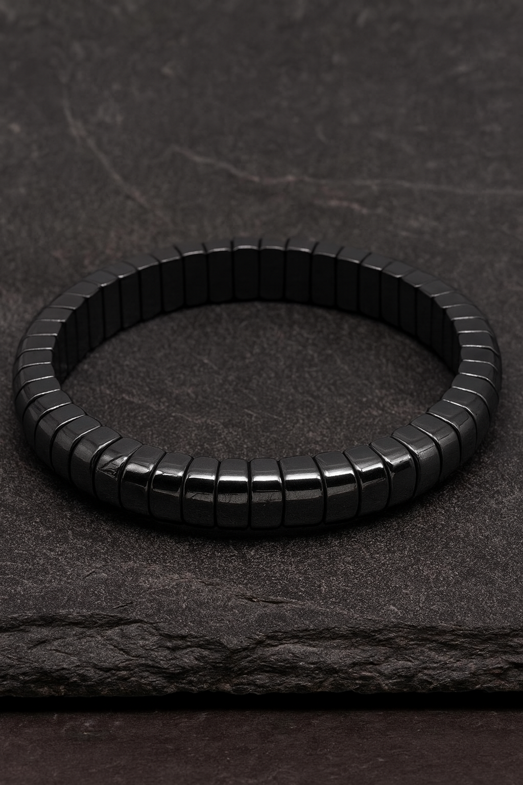 ZANMATO HEMATITE NATURAL STONE MEN’S BRACELET