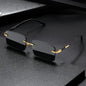 RETRO SUNGLASSES MEN RIMLESS Sun Glasses Shades Cutting Lens Ladies