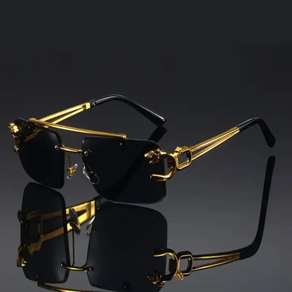 VINTAGE LUXURY GOLDEN GLASSES