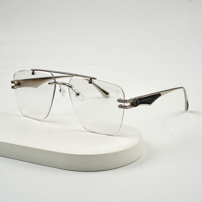 RIMLESS TRANSITION BLACK SUNGLASSES