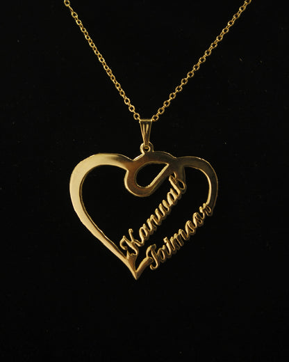 Custom Name Jewelry in Gold Plated Brass | English & Urdu/Arabic Engraving – Zanmato Lifestyles