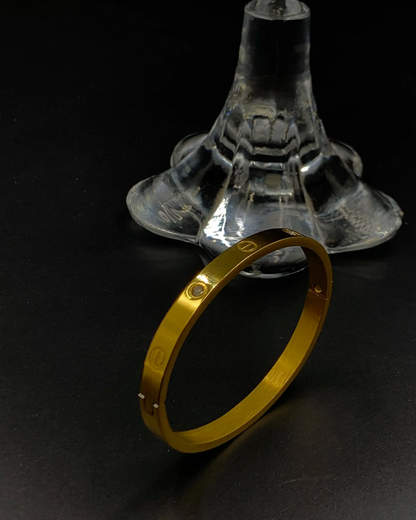 Luxury Cartier-Style Cuff Bracelet | Minimalist Elegant Designer Cuff for Men & Women